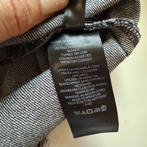 Free People Fringe Fray Western Black Mini Distressed Denim Skirt Women Size 28 - Picture 10 of 14